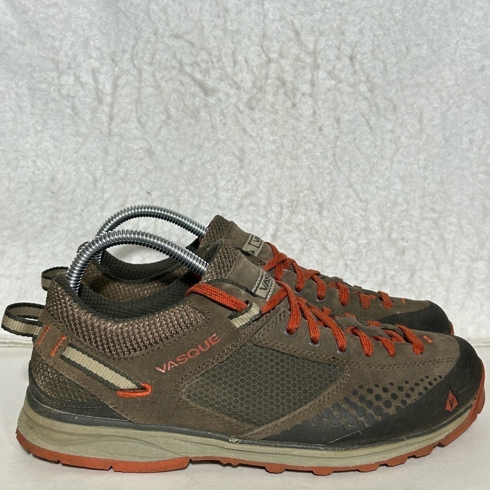 Vasque Mens Brown Grand Traverse Vibram Sole Hiking Sneakers Shoes SZ US 8 M